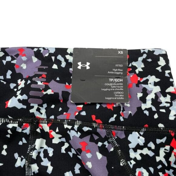 NWT UNDER ARMOUR Launch Printed High Rise Ankle Tights Sz XS - Picture 7 of 7